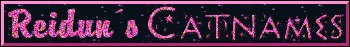 Reidun´s Catname logo button